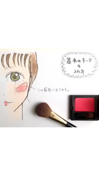 チークの基本的な入れ方✨