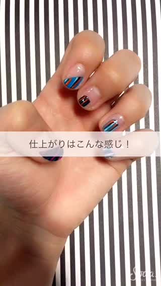 柄×柄ネイル！指先を彩り豊かに