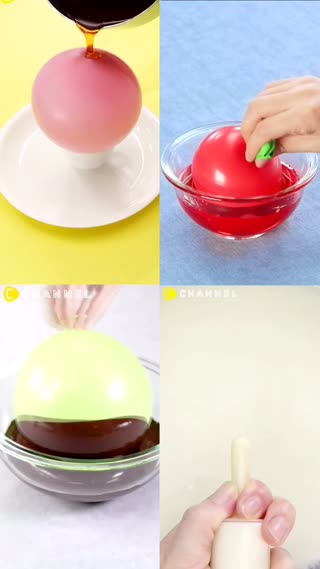 看過的人都驚呆了★用氣球做的4種甜點