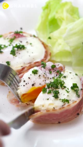 配早飯吃剛剛好♡培根杯子蛋