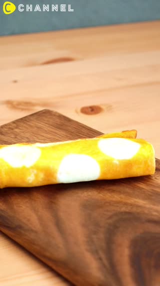 便當一下子就變得超可愛♪點點風玉子燒