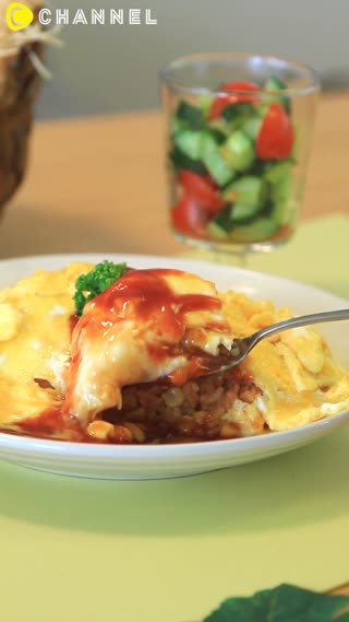 製作不失敗的軟呼呼的蛋包飯♡