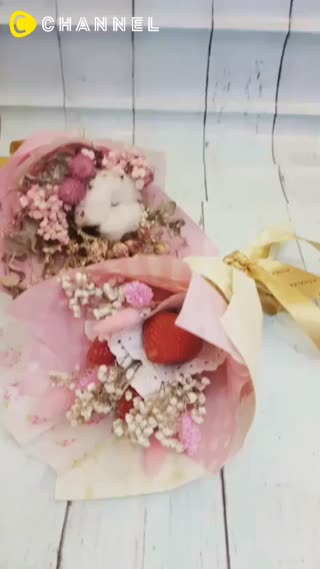 可以吃的花束！！超夯草莓花束DIY