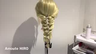 4/9本日の少し変わった海外のヘアアレンジhowto動画