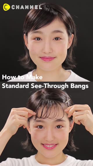 How to Make Standard See-Through Bangs
