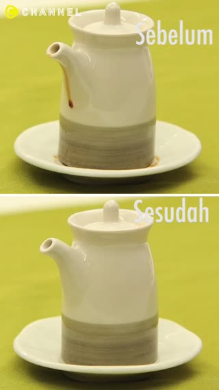 Cara menghilangkan noda pada teko