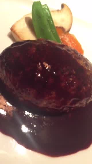 贅沢！フォアグラ入りハンバーグ☆