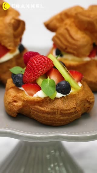 Big Cream Puff! Fruits Jewelry Box♡