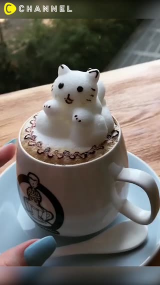 香港超人氣！超可愛的3D立體拉花