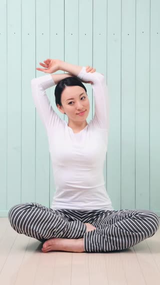 瑜珈教室時間★可以改善便祕的珍珠貝式