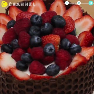 Raspberry Mousse Cookie Dessert ♡