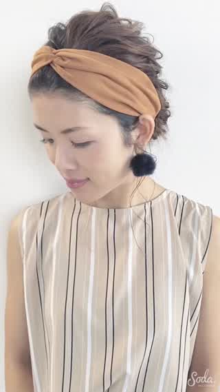 小顔効果あり ターバンお団子アレンジ C Channel