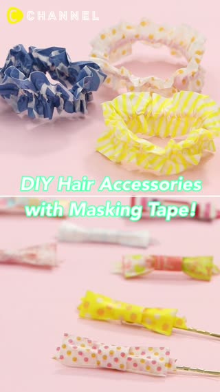 DIY Hair Accessories with Masking Tape!