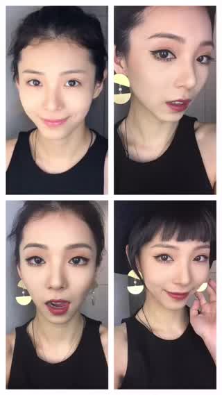 易容術！完全判若兩人～簡易歐美妝這樣化！