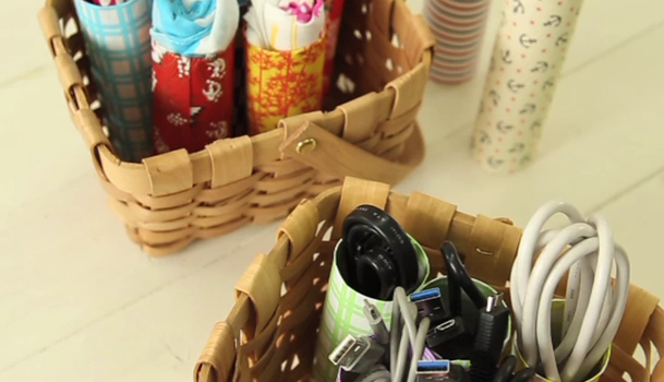 トイレットペーパーの芯でオシャレに収納 C Channel