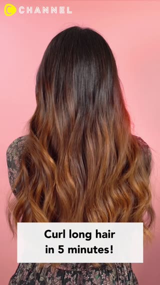 Curl Long Hair in 5 min!