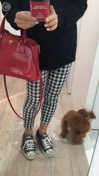 SASAのニットにユニクロのパンツでらくちん冬コーデ♪