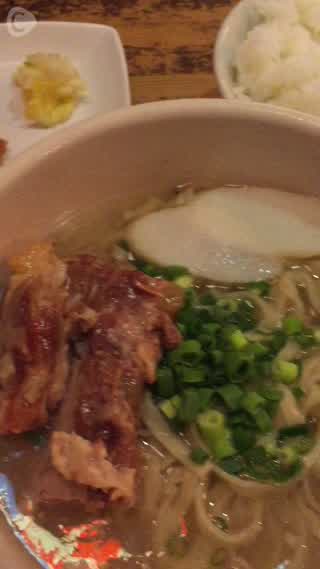 中野の商店街で沖縄料理ランチ！5時間煮込んだ軟骨豚バラ肉！