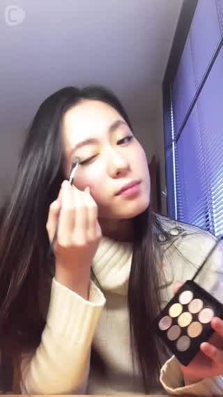 ホリが深く見えるメイクアップ方法☆ part1