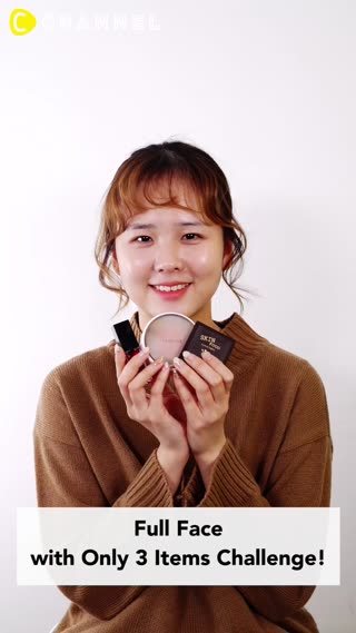 Full Face Using Only 3 Items Challenge!