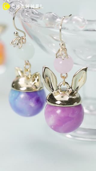 DIY: Crayon Marble Earrings
