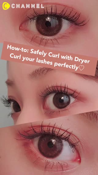 How-to: Safely Curl Lashes with Dryer