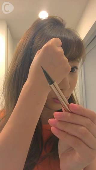 柔らかい印象に♡キャットラインメイク