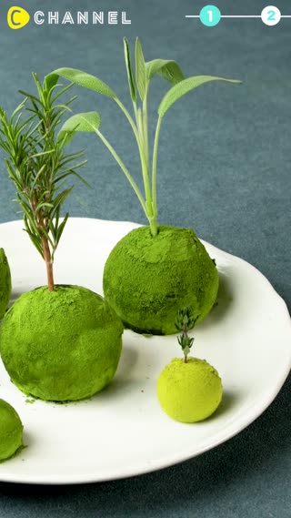 Adorable Plant-themed Matcha Desserts