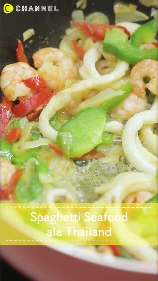 Spaghetti Seafood ala Thailand