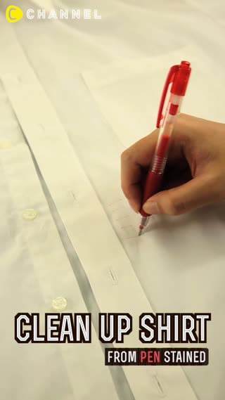 ขจัดคราบปากกาเลอะเสื้อได้ง่ายๆใน3สเต็ปส์
