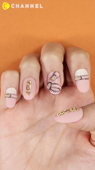 Leather Belt Nail Art