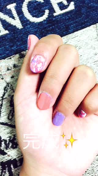 3色で簡単スポンジネイル