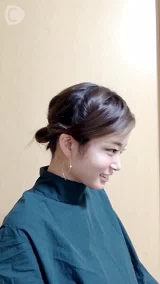 5分で完成！お団子ヘアアレンジ！