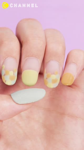 Cute and Sheer ♡ Pastel Spring Nails
