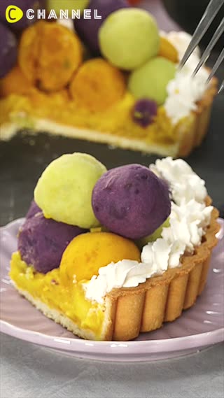 ทาร์ตรวมมิตร  3 สี เนียนนุ่มอร่อยแรง  