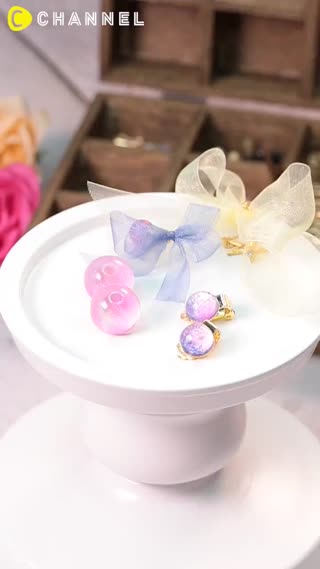 DIY ต่างหูเรซิ่น แวววาวสวยใสดีไซน์เองได้