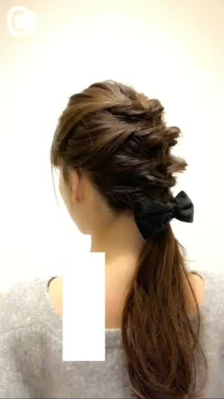 くるりんぱの簡単アレンジ！ぱぱっとできるお呼ばれヘア