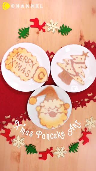X'mas Pancake Art