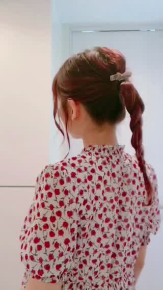 雨の日もかわいいhair《三つ編みポニーテール》