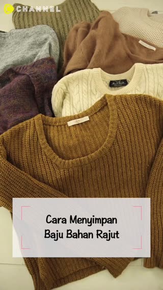 Cara Menyimpan Baju Bahan Rajut