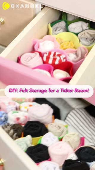 Master Tidying Up ☆ DIY Felt Storage!