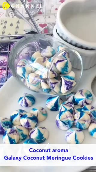 Galaxy Coconut Meringue Drops ☆
