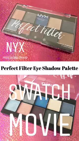 【NYX上陸間近】パーフェクトフィルターアイシャドウパレットをスワッチ！