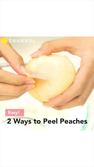 Do it Easily! 2 Ways to Peel Peaches