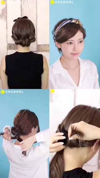 夏天留長髮不怕熱★1條髮帶完成2種清爽編髮