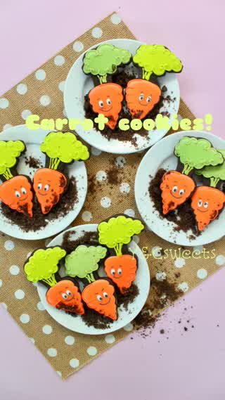 土付き!?キャロットのアイシングクッキー