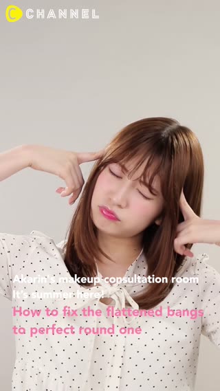 How to fix the flattened bangs 