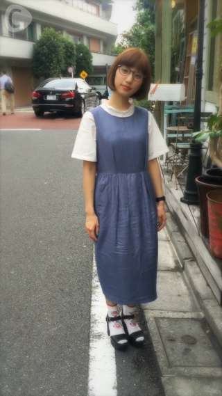 谷奥えまの本日のコーデ《ノームコアファッション》