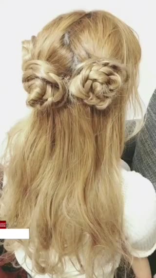 エレガントローズハーフアップ