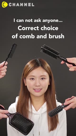 Correct choice of comb and brush